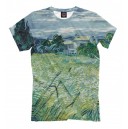 Ван Гог. Зеленое пшеничное поле с кипарисом
